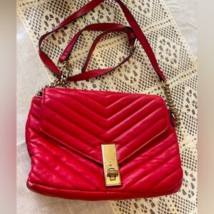 (3 for $19) Well loved Aldo red crossbody
